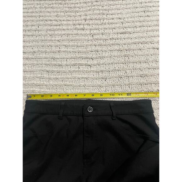 Garnet Hill Dress Pants Stretch Comfort Trousers Size 4 Black 32318 Straight Leg - Picture 4 of 11